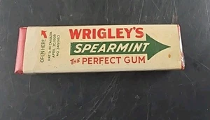 Confezione Vintage Di Wrigley’s Spearmint Chewing Gum Made In Canada 1935 - Foto 1 di 7