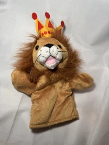Restoration Hardware King Lion Puppet Plush Hand Puppet Toy Good Condition - Picture 1 of 8