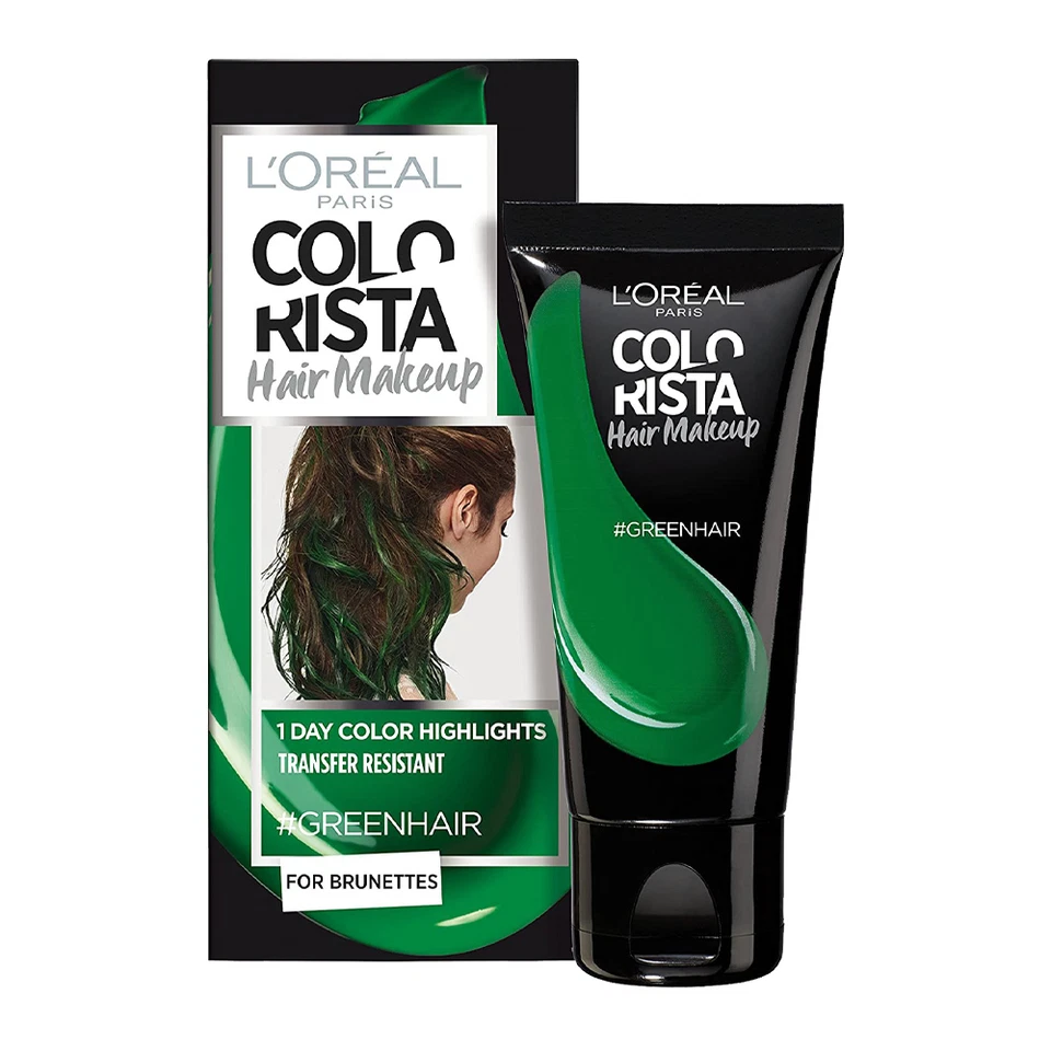 L'Oreal Colorista Hair Makeup 1 Day Colour Highlights 30ml #GREEN HAIR - image 1 of 1