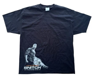 Camisa de película Dwayne Johnson Snitch para hombre XL promoción manga corta negra - Imagen 1 de 3