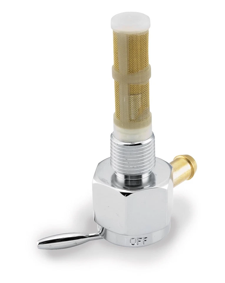 Tomada direita Bikers Choice 57-74 XL cromada hexagonal Petcock 3/8 NPT - Imagem 1 de 1