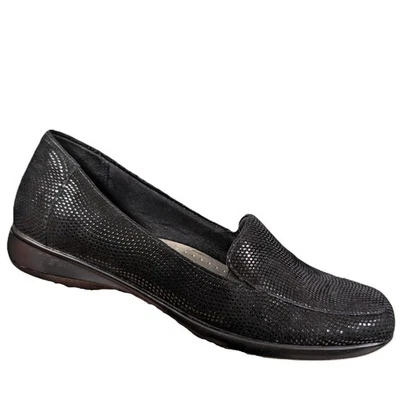 Черные кожаные туфли на плоской подошве Trotters Jenn Mini металлик размер 7,5 - Изображение 1 из 4