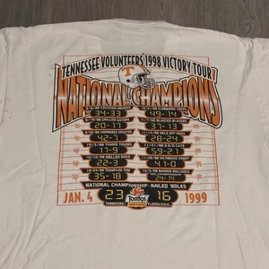 De colección Años 90 1998 Tennessee Volunteers Campeones Nacionales NCAA Manga Larga XL - Imagen 1 de 11