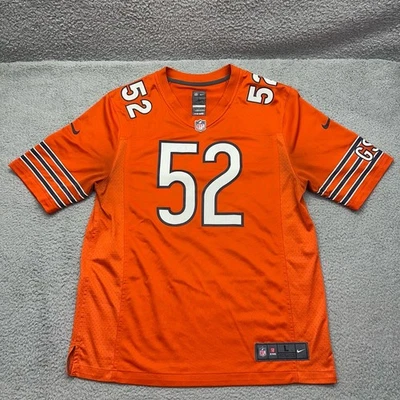 Camiseta de fútbol americano Nike NFL AQ4217-888 grande para hombre Chicago Bears #52 Khalil Mack Foto 1 de 4