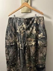 VTG 90’s Rattlers Camo Hunting Pants Men’s Size Large Made In USA Realtree - Picture 1 of 10