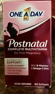 Multivitamínico completo postnatal de un día después del embarazo 60 cápsulas blandas 11/25 - Imagen 1 de 2