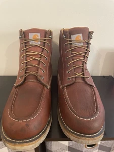 Carhartt Men's Soft Toe 6" Waterproof Wedge Boot CMW6175 Size 14 Wide - Picture 1 of 10