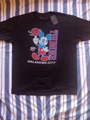 New XL Junk Food X Disney Oklahoma City OKC Thunder Mickey Mouse T-Shirt NWT - Image 1 of 4