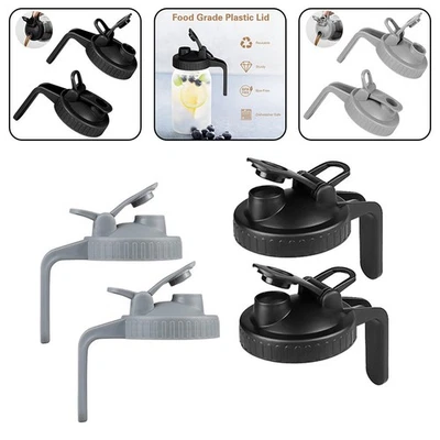 Convenient Plastic Lid with Handle for Easy Transport and Sealing Pack of 2 - Image 1 of 4