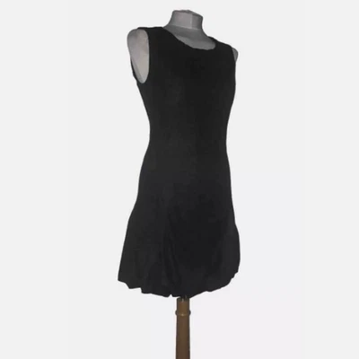 D&G Dolce & Gabbana Dress Dress IT 38 UK 6 Black Wool Luxury Sleeveless Flared - Image 1 of 4