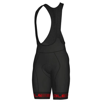 Alé Cycling Men's Pr.r Strada Bib Shorts XXL Black/Red - Imagen 1 de 3