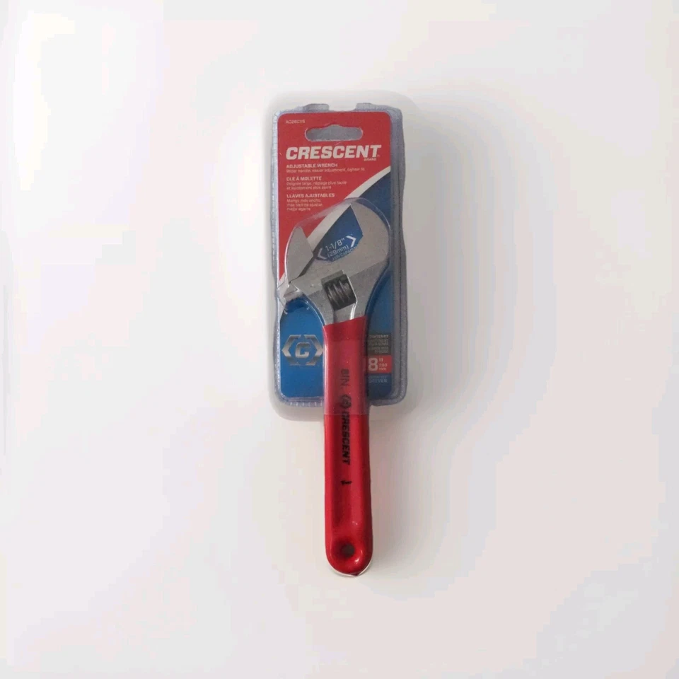 Crescent 8 in. Adjustable Wrench Non-slip Laser etched Scale w/ Chrome Finish - Image 1 of 4