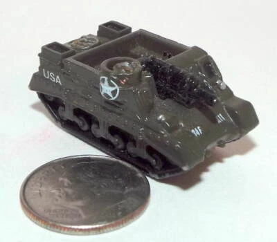 Small Micro Machine WWII type US Army M-7 Priest Self PropGun Olive Green - Image 1 of 3