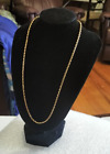 Gold Necklace 18ct 18K 750 Stunning Hex Box Link Gold Necklace 18carat Gold