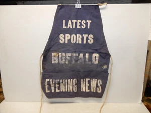VINTAGE ARBEITSSCHÜRZE BÜFFEL ABENDNACHRICHTEN CA. 1930 - Bild 1 von 2