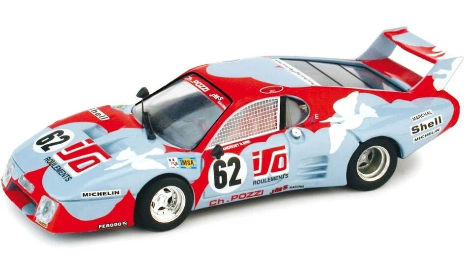 Brumm FERRARI 512 BB SCUDERIA POZZI LM 1979 (DECALS x N.62 E 63) 1 43