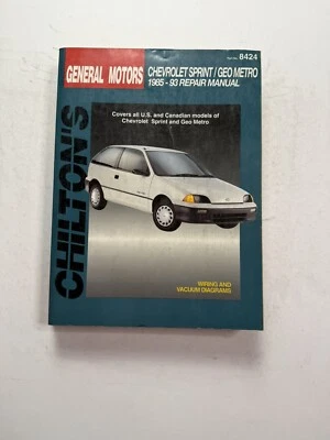 Chevy Geo Metro Sprint Swift 1985-1993 Shop Service Repair Manual Wiring Diagram - Image 1 of 4