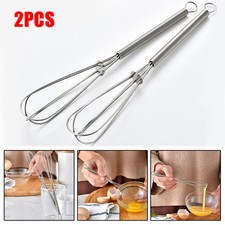 Set Whisks Stir Kitchen Rustproof 2PCS Stainless Steel Balloon Wire 2020