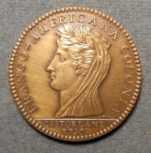 Castorland, N.Y., Franco-Americana Colonia, 1796. Rulau NY-51, Bronze, 32mm, unc - Bild 1 von 2