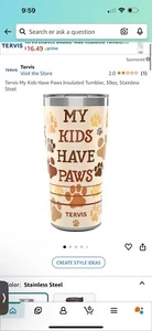 Tervis- My KidsHave Paws - Picture 1 of 7