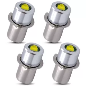 4 Pack 18 Volt Xenon White LED Bulb for Hitachi A-90261 Flashlight - Picture 1 of 7