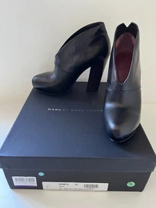 Marc by Marc Jacobs Negro Premium Cuero Plataforma Tacones Altos EU 37 - Imagen 1 de 11