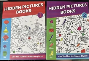 HIDDEN PICTURES BOOKS  TRAVELING CAMPING PUZZLE FUN FOR KIDS 5 PACK - Picture 1 of 7