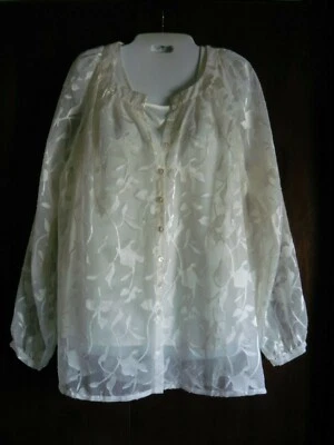 Женщины средний блузка верх, чистый и элегантный, длинным рукавом, диалог - Изображение 1 из 2