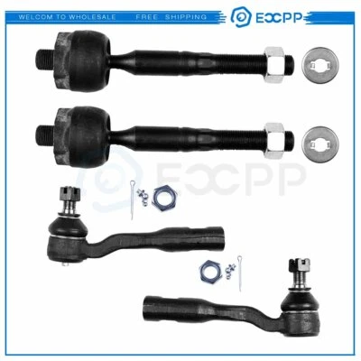 Kit de suspensión de 4 extremos de barra de amarre interior exterior para Toyota Sequoia Tundra 2003-2007 Foto 1 de 4