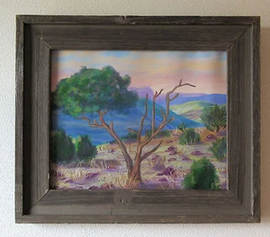 8X10 Digital Painting Framed  Signed Print #1- Old Weathered Tree  - Picture 1 of 1