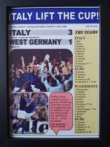 Italy 3 West Germany 1 - 1982 World Cup final - framed print - Picture 1 of 2