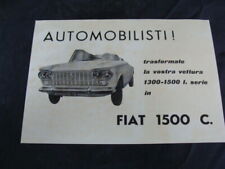 Volantino trasformate la Fiat 1300 1500 1°serie in Fiat 1500