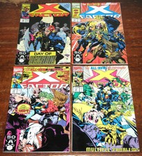 X-FACTOR 4 x COMICS BUNDLE #70 #71 #72 #73 (1991) VF / X-MEN / MARVEL