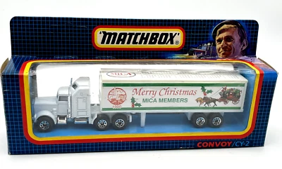 Matchbox Merry Christmas MICA Members 1990 CY2  Kenworth Transporter New in Box - Image 1 of 4