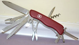 Victorinox Work Champ Swiss Army 111mm Multi-Tool Pocket Knife 21 Function-Great - Picture 1 of 14
