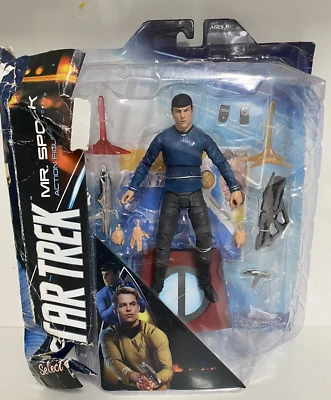 Figura de acción Star Trek Into Darkness Mr SPOCK 7" paquete de daños Diamond Select Foto 1 de 4