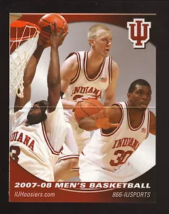 Indiana Hoosiers--DJ White--2007-08 Basketball Pocket Schedule - Picture 1 of 1