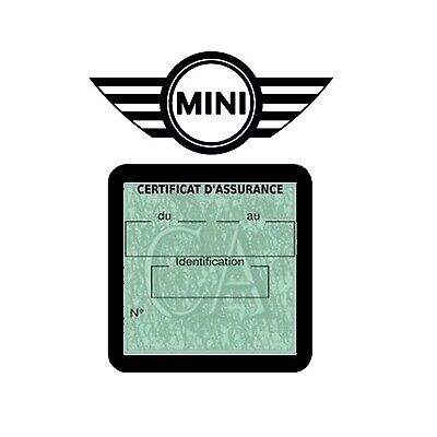 MINI COOPER VS89 étui Vignette Assurance Voiture Assurdhésifs® Stickers Auto • 9.23€
