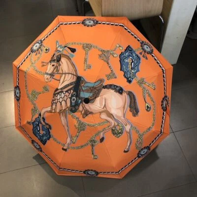 Parasol plegable portátil a prueba de viento para lluvia con protección UV para caballos al aire libre Foto 1 de 4