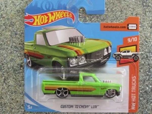 Hot Wheels 2019 #030/250 CUSTOM 1972 CHEVY LUV green @B - Picture 1 of 2