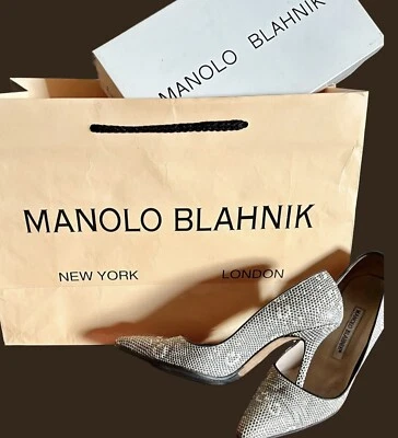 De colección - Zapatos de tacón de aguja Manolo Blahnik 2004 “M-Tuccio•Lizard” en relieve - 35 Foto 1 de 4