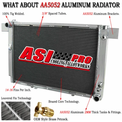3 Row Aluminum Radiator For 1994-2002 1996 1997 Mercedes-Benz SL500 500SL 5.0 V8 - Image 1 of 4