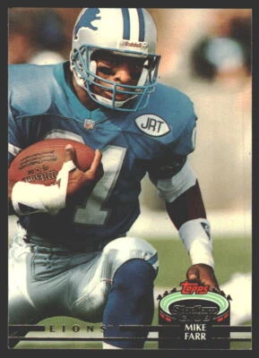 Mike Farr #103 1992 Stadium Club Detroit Lions - Image 1 of 2