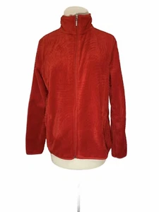 Women's IB Diffusion Fleece Red Jacket/Sweater Size Medium - Picture 1 of 8