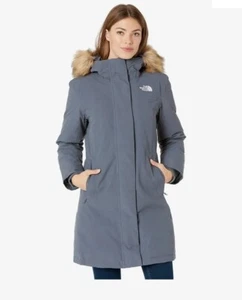 NWT The North Face Women's Arctic Parka Down Coat Vanadis Grey Size XS Hood Fur - Picture 1 of 5