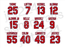 Cleveland Indians STICKER DECAL 90s Thome Lofton Belle Alomar Baerga Candiotti +