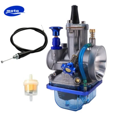 Pieza de carreras de carburador para cable de acelerador de carburador de repuesto de motocicleta PWK 30 mm Foto 1 de 4