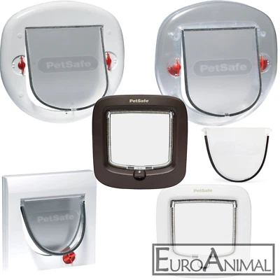 Staywell PetSafe® Katzentür Katzenklappe 4-Wege Verschluss Hundeklappe Hundetür