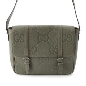 Bolso Mensajero Gucci Jumbo GG Mediano Cuero Repujado 760234 Caqui - Imagen 1 de 14