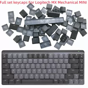 A full set Keycaps for Logitech MX Mechanical Mini Keyboard Graphite ash 84keys - Picture 1 of 8